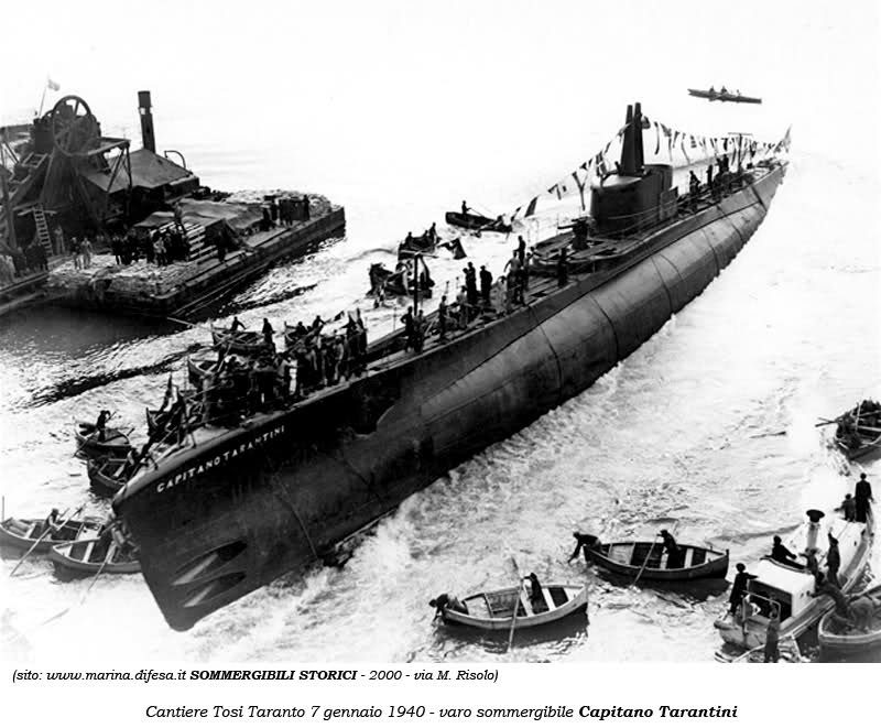 11 Varo del sommergibile CAPITANO TARANTINI 7 Gennaio 1918