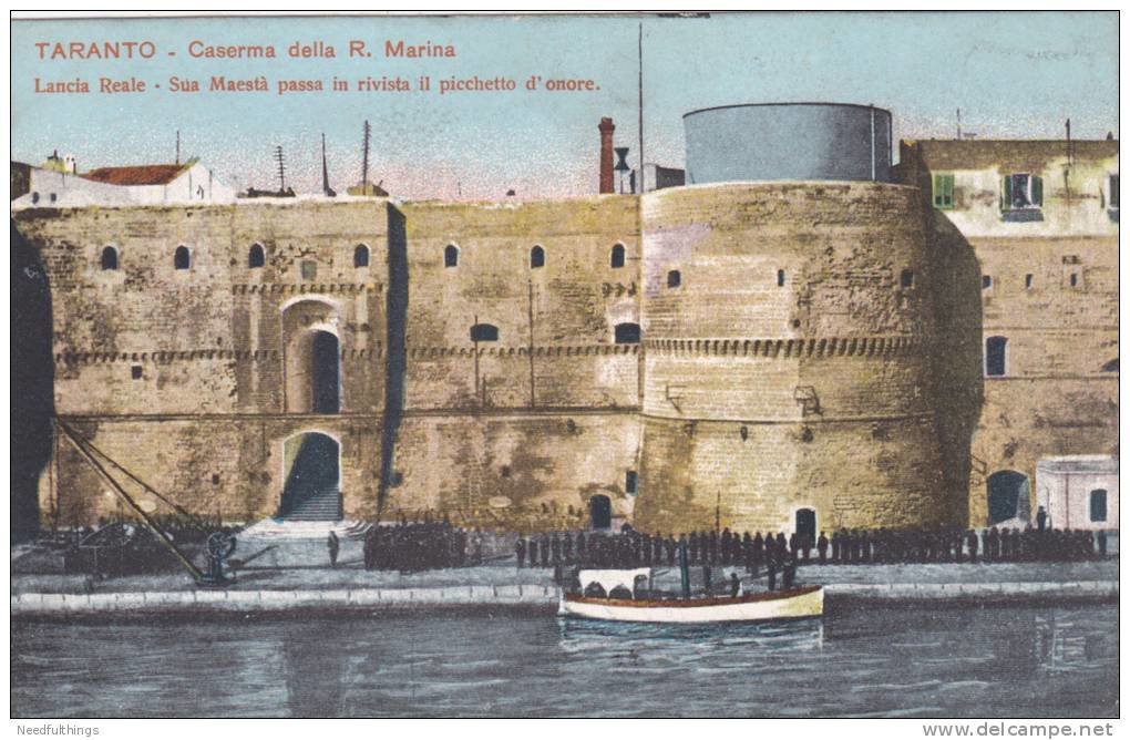 0023 Caserma Regia Marina-Visita Di Sua Maestà Il Re