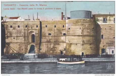 0023 Caserma Regia Marina-Visita Di Sua Maestà Il Re