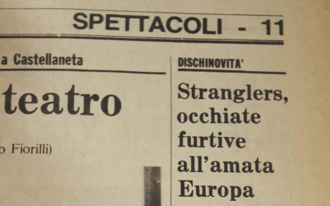31.03.1983. The Stranglers. Occhiate furtive all’Europa