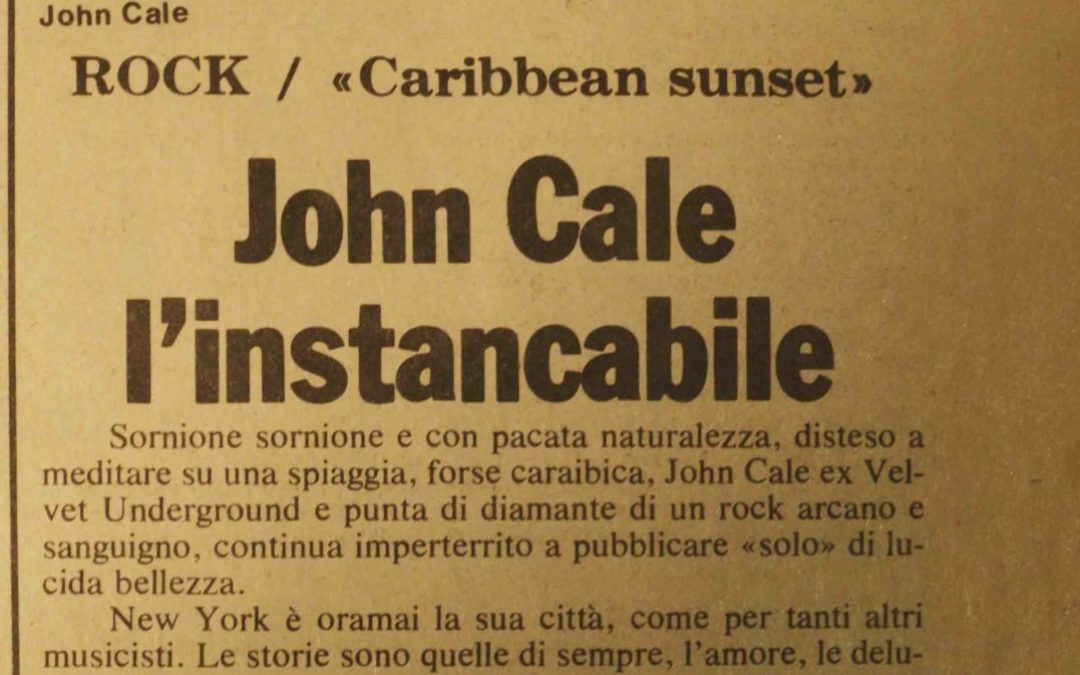 10.10.1984 John Cale l’instancabile